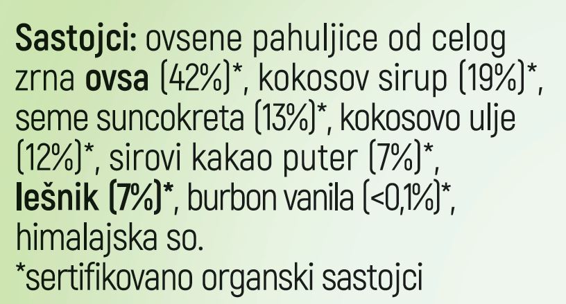 Organski Veganski Keks Macan – 45g