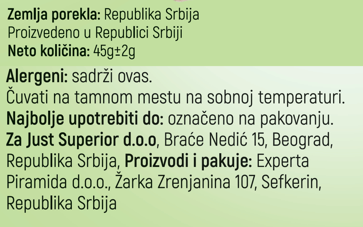 Organski Veganski Keks Macan – 45g