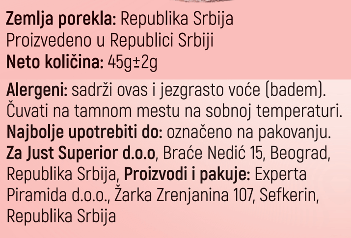 Organski Veganski Keks Mačkica – 45g