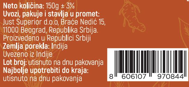 Organska Kurkuma u prahu (5-6% kurkumina)