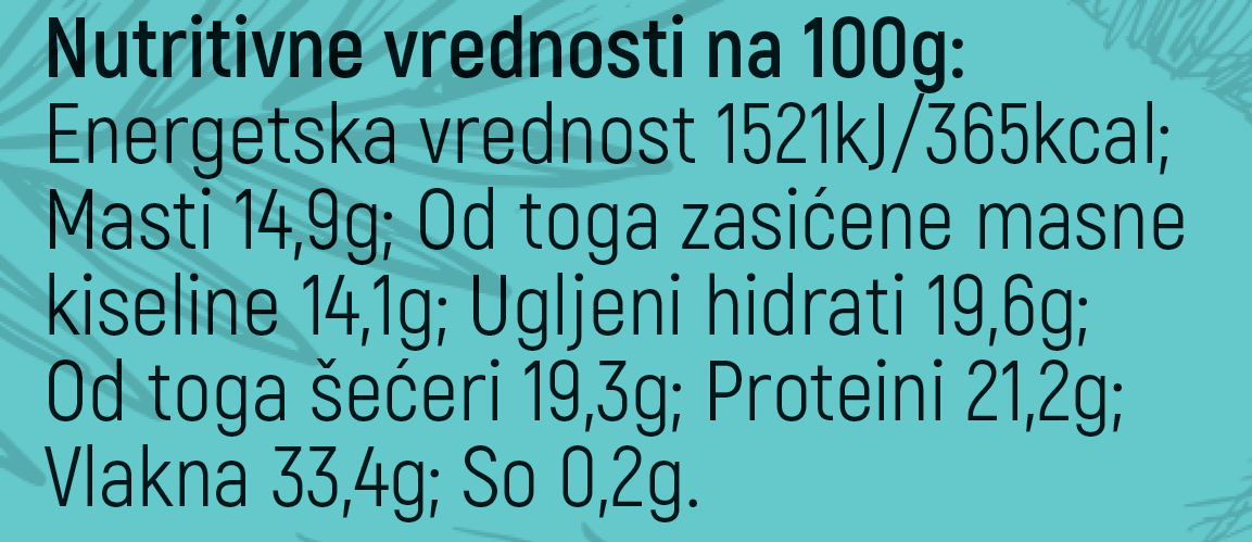 Pakovanje organskog kokosovog brašna