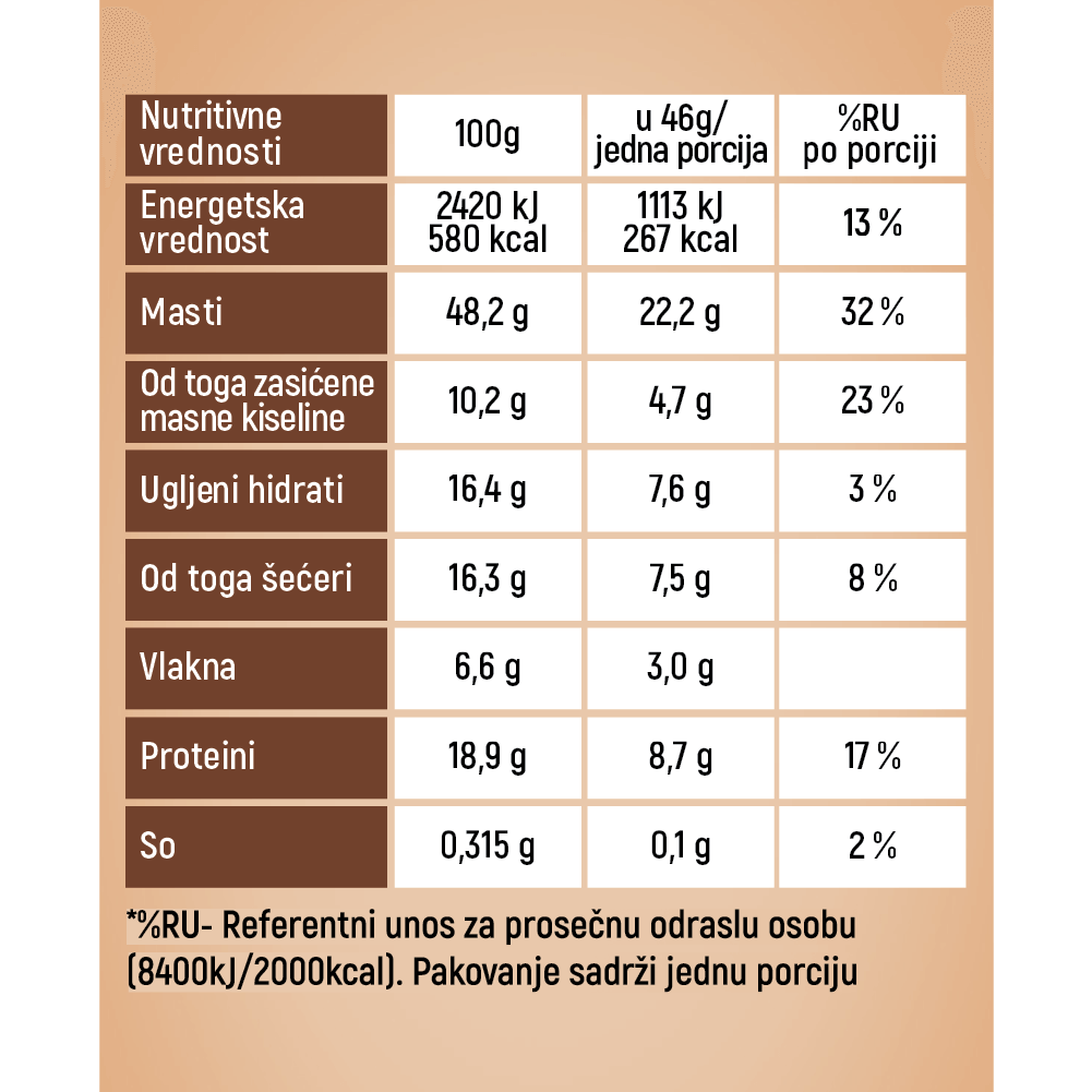 Organski Veganski Keks Crazy Almond – 46g