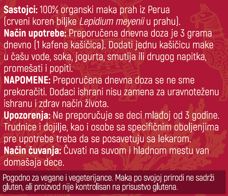 Organska Crvena Maka