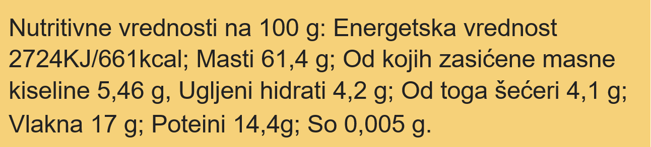 Organski Pečeni Lešnik – 100g
