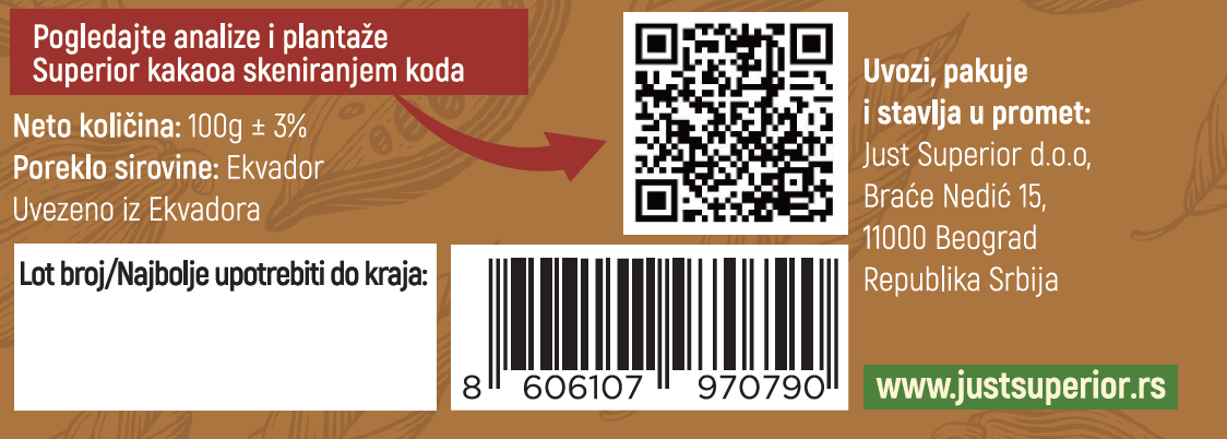 Organski Kakao Buter Arriba Nacional – 100g