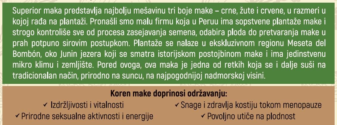 Zlatna maka u prahu – organska sirova maka miks 3 boje